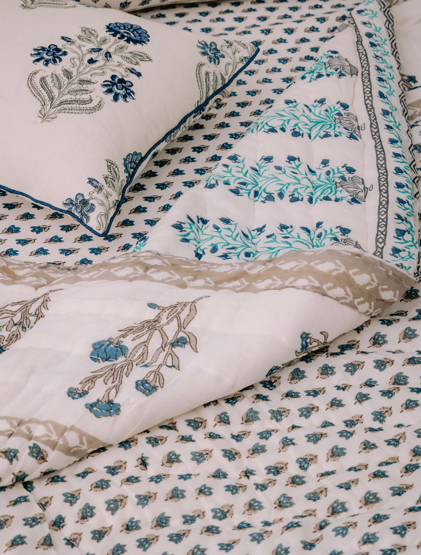 Reversible Royal Blue Comforter